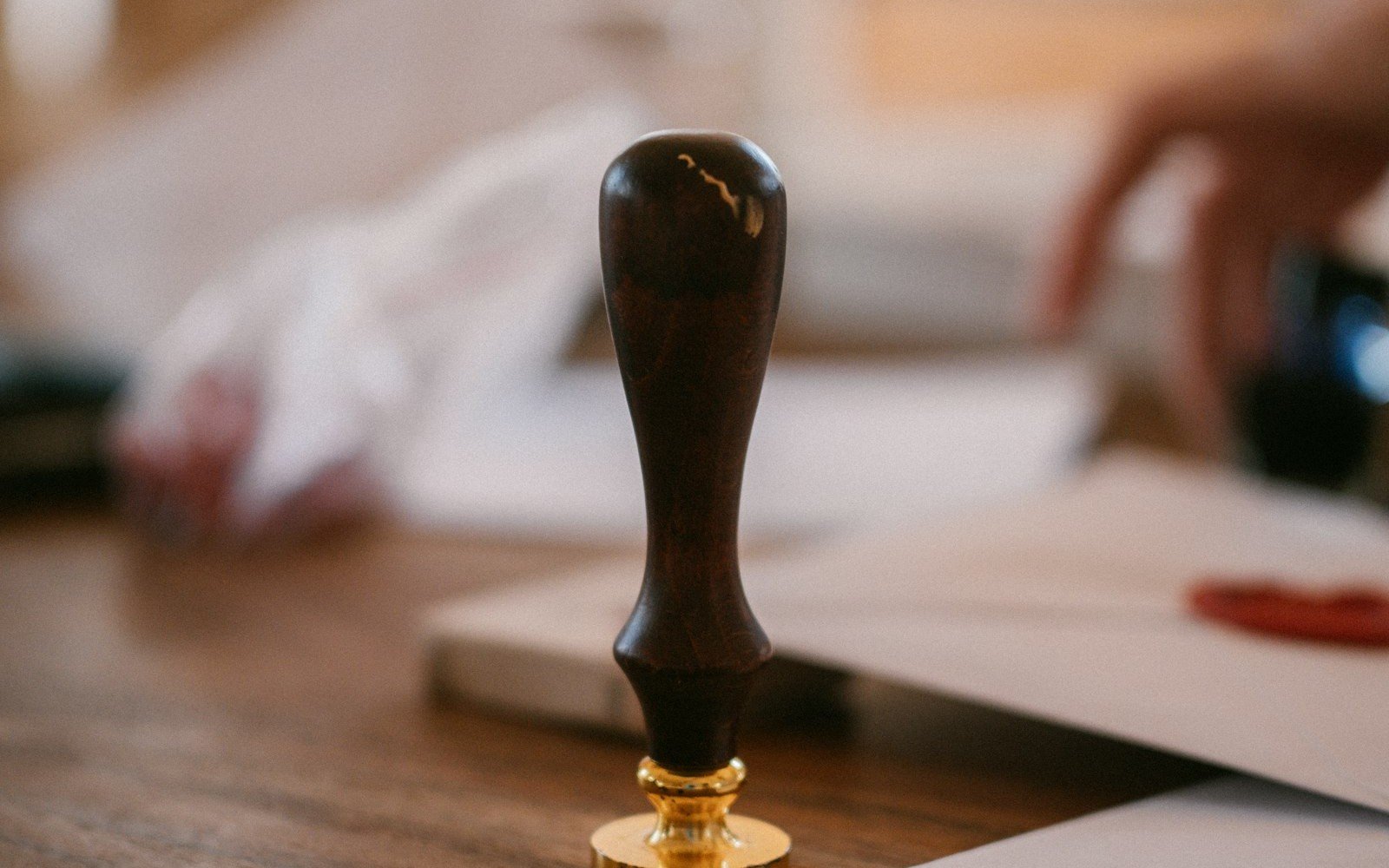 Notarial seal stamp, representing a power of attorney in Colombia for foreigners