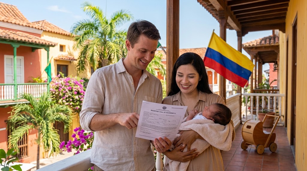 Registering child's birth in Colombia for foreign parents