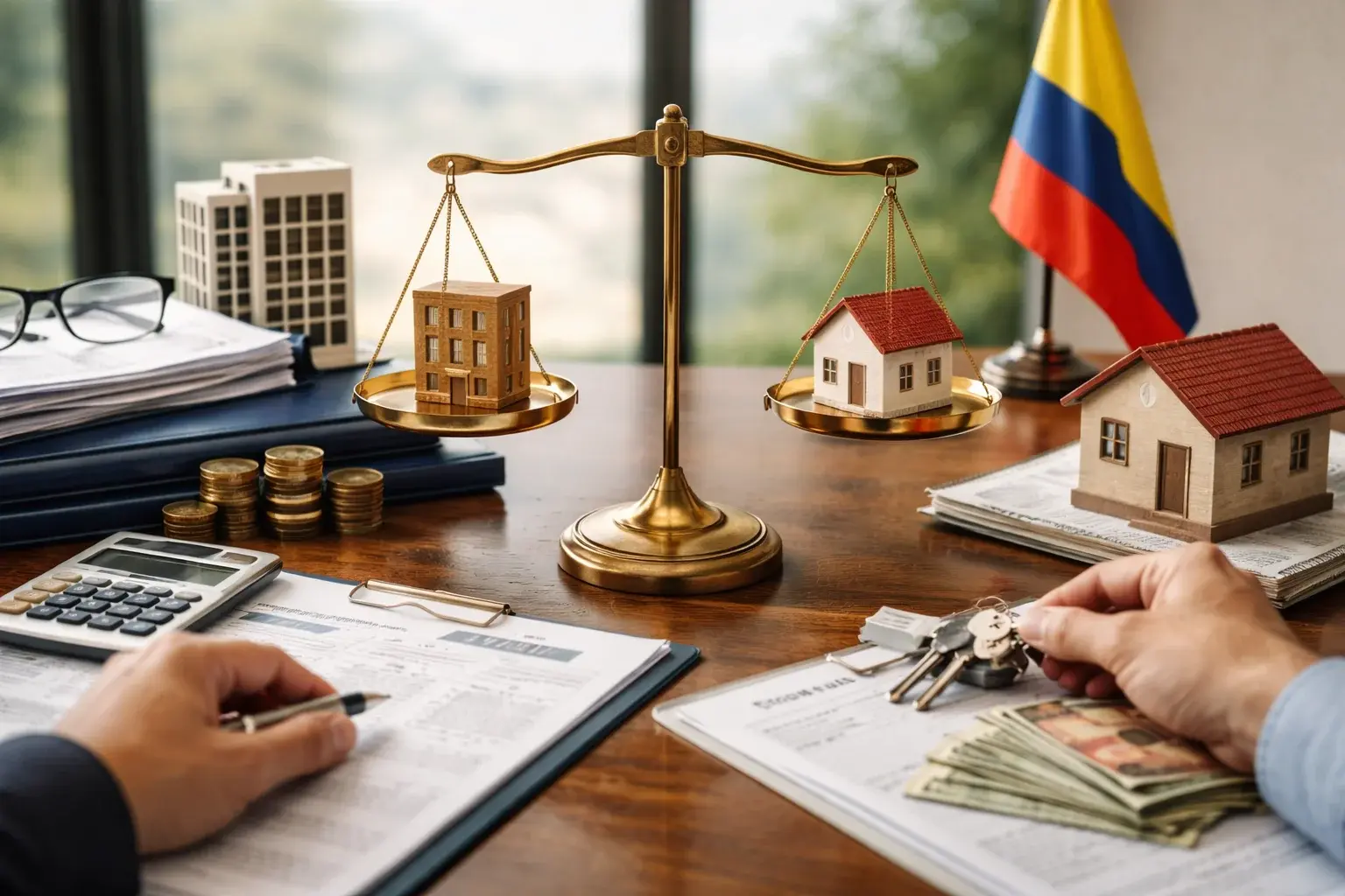 Decision tree for buying property through a Colombian company vs personally: Choose the best legal and tax structure for your investment.