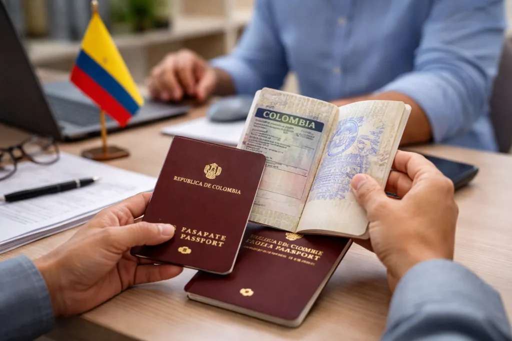 Expert legal support to complete a Visa Transfer to a New Passport in Colombia, ensuring immediate status alignment for international travel and banking.